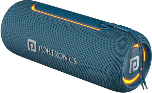 Portronics Resound 2 15W HD Sound Speaker with Mic, RGB Lights, TWS Pairing, vBT 5.3, IPX5 15 W Bluetooth Speaker