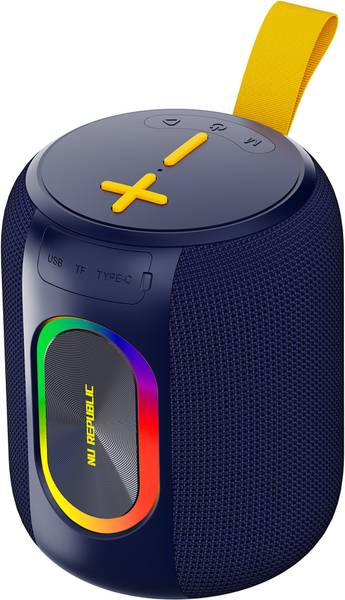 Nu Republic Sonicpop 2000 Wireless Speaker 14 Hrs Playtime, 66mm Dynamic Driver, RGB Lights 20 W Bluetooth Speaker