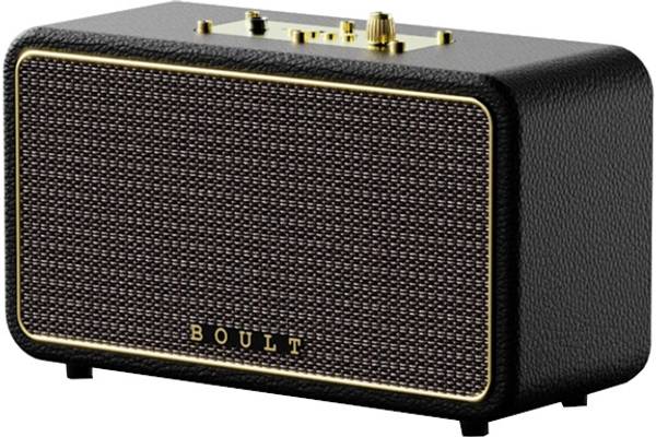 Boult RetroAmp X60 Dual Drivers, 60W Power, 14H Battery, Classic Rugged Leather, 5.3V 60 W Bluetooth Speaker