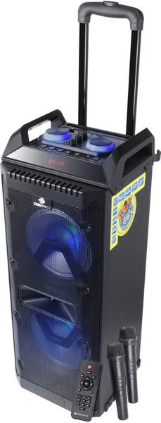 ZEBRONICS ZEB- 501 MOVING MONSTER 2X8L Dual Wireless MIC, Karaoke, LED lights 80 W Bluetooth Party Speaker