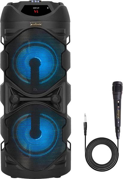 Eccellente Speaker with 1 Mic for Karaoke & Guitar Input, Portable upto 8 HRs Playback 40 W Bluetooth Party Speaker