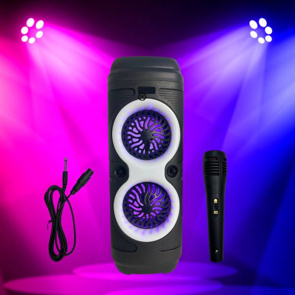 HIMSTAG Electronics Powerfull 24W Bluetooth Karaoke Speaker with Wired Mic - Perfect for Parties 24 W Bluetooth Party Speaker