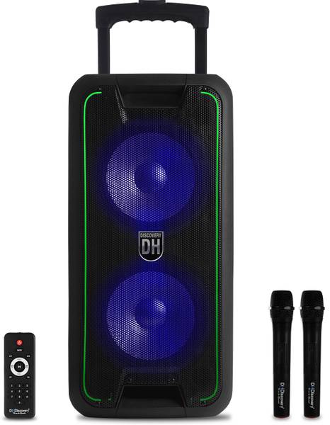 DH Discovery PartyFizz 890W (6Hrs Playtime,2 Wireless Mic,Guitar Input,TWS & EQ Mode) 890 W Bluetooth Party Speaker