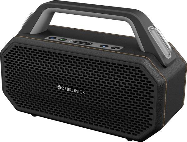 ZEBRONICS Prima, 90 w, Upto 9h* backup, BT v5.4| AUX | USB, 90 W Bluetooth Party Speaker