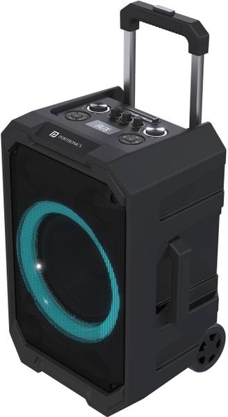 Portronics Iron Beats II TWS Wireless Speaker with wireless Karaoke Mic,6Hrs Playtime 250 W Bluetooth Party Speaker