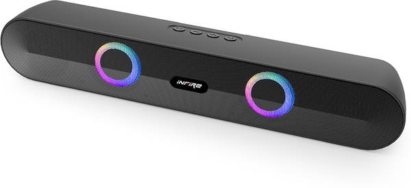iNFiRe Party Soundbar, 10H Playtime, RGB Lights, BT 5.4, FM, TWS 16 W Bluetooth Soundbar