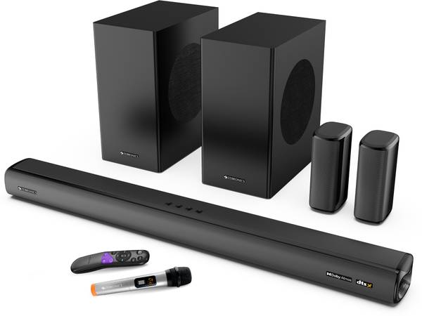 ZEBRONICS SBSPK C3(Jukebar 9900)Dolby Atmos soundbar with Mic, RGB LED Light, 725 W Bluetooth Soundbar