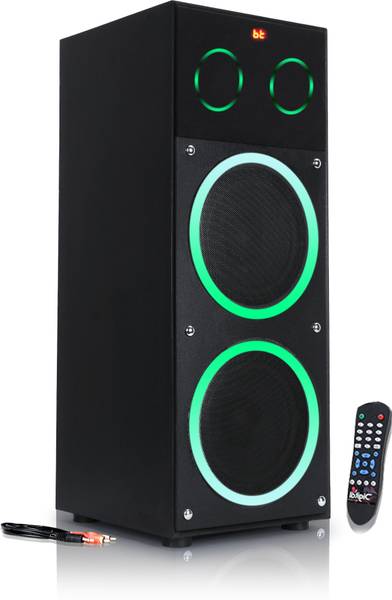 Bencley BLACK With Multi-Color Neon lights 189 W Bluetooth Tower Speaker