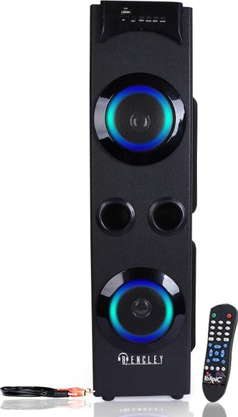 Bencley LEGACY PRO DOUBLE WOOFER With Multi-Color Neon Lights 115 W Bluetooth Tower Speaker