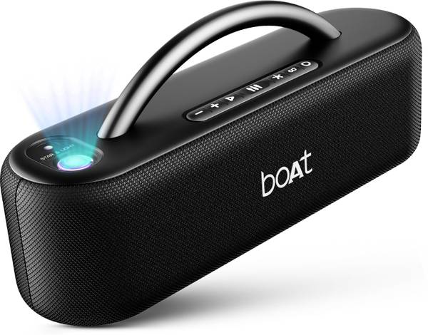 boAt Stone Lumos w/ LED Projection, 9HRS Playback,Hearables App Support,Dual EQ Modes 60 W Bluetooth Speaker