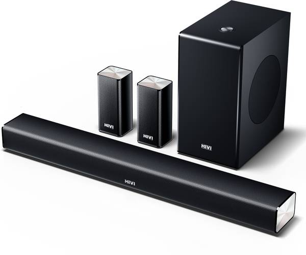 Mivi Fort S440 Soundbar With Sub woofer and 2 Satellite Speakers, 440W Surround Sound 500 W Bluetooth Soundbar