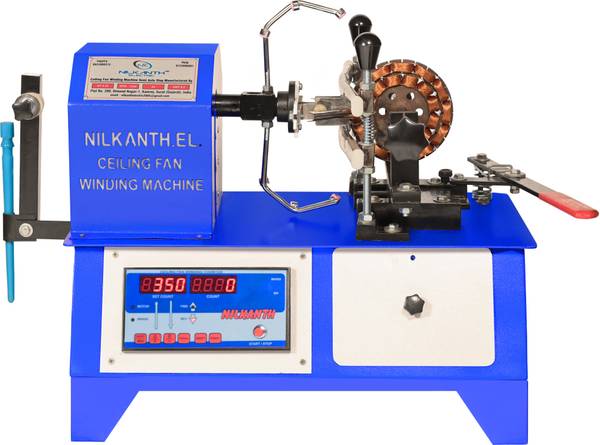 nilkanth electric Celling fan winding machine, semi auto stop winding ...
