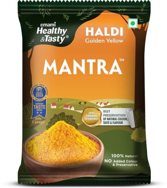 Emami Healthy and Tasty Mantra Turmeric Powder, 100% Natural, No Added Colour & Preservatives