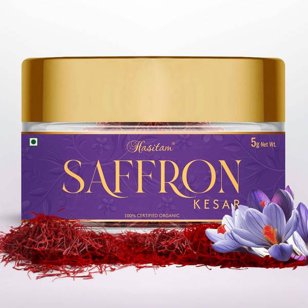 HASITAM Golden Saffron / Kesar, Natural Aroma & Colour, Pure Kesar