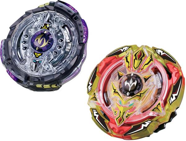 Burst Gyromax Spinnerz Dual Bey Set Twin Nem and Screw Tri