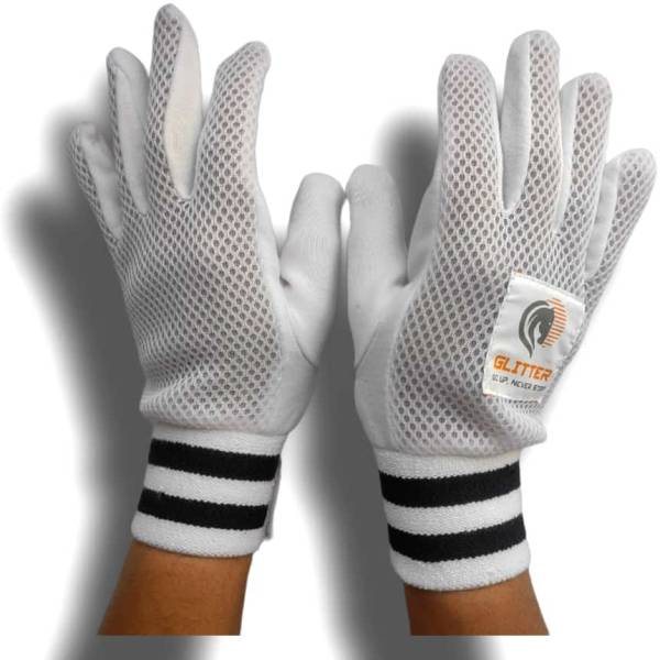 Glitter Wicket Keeping Inner Gloves Mesh Full Padded with Elastic Cotton Wicket Keeping Gloves