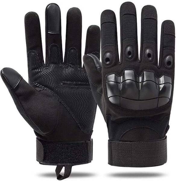 DreamPalace India Full Finger Off-Road Long Finger Cycling.Motorbike Hard Case Motorbike Gloves Riding Gloves