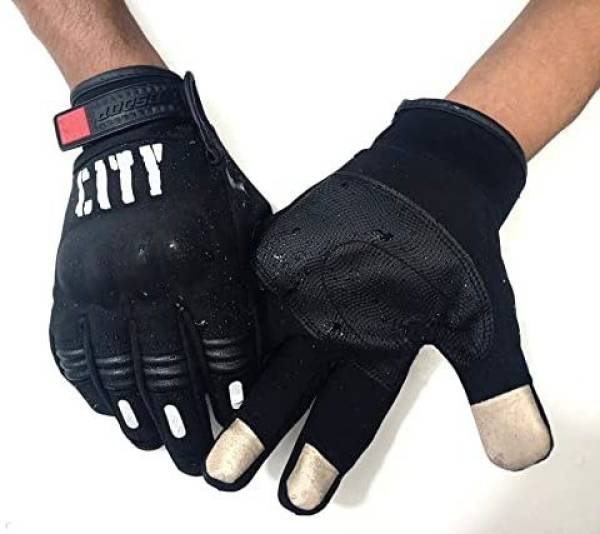 BSI City Waterproof Bike Riding Gloves with Mobile Touch Screen (Black, XL) Riding Gloves