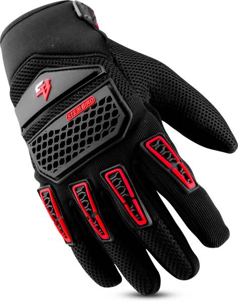 Steelbird Adventure A-2 Full Finger Bike Riding Gloves with Touch Screen Sensitivity Riding Gloves