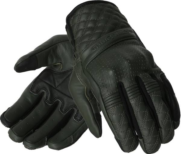 ROYAL ENFIELD Bravado | Knuckle Protection & Abrasion Resistance Leather Riding Gloves