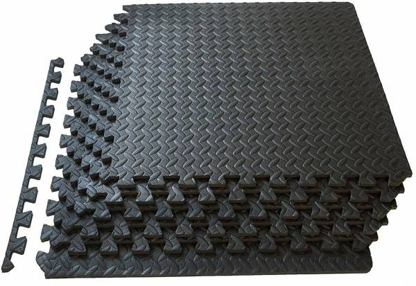 KOBO 4 Feet x 4 Feet (4 tiles) Interlocking Tile Area Covered : 16 Square Feet 12 mm Exercise & Gym Mat