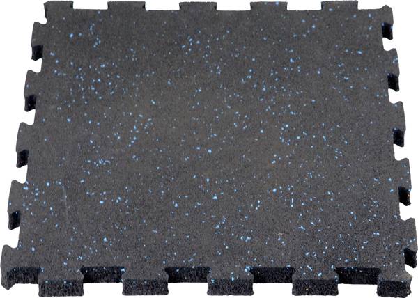 KOBO 20 mm EPDM Rubber Interlocking Tiles Commercial Quality, Gym Flooring (IMPORTED) Black 20 mm Exercise & Gym Mat