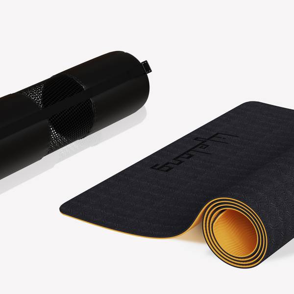 Lifelong LLYM223 Dual Color EVA Material Anti-Slip Black, Orange 6 mm Yoga Mat