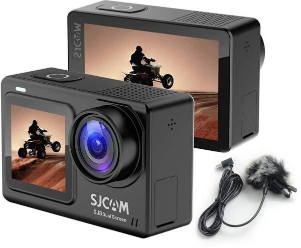 SJCAM SJ8 Dual Touch Screen 2.33'/1.3' 140.5 Wide-Angle Super Night Vision 30m Waterproof Support Micro SD 128GB Vlog Sports and Action Camera
