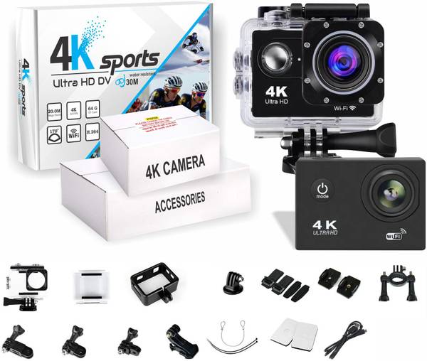 teco GoPro Action camera 4k Waterproof Camera Sports Camera,Helmet Camera and Vlogging GoPro Camera 4k Sports and Action Camera