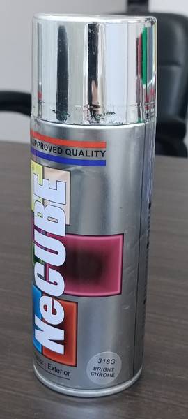 Necube Premium Quality Multi-Purpose Bright Chrome Spray Paint 400 ml