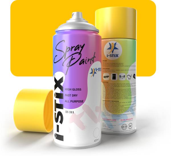ISTIX Spray Paints High Gloss 400ML | Home, Car and Outdoor CANARY YELLOW Spray Paint 400 ml
