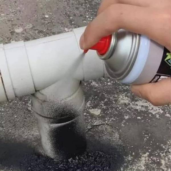 ND BROTHERS Leak Seal Rubber Coating Waterproof Spray black Spray Paint Black Spray Paint 400 ml
