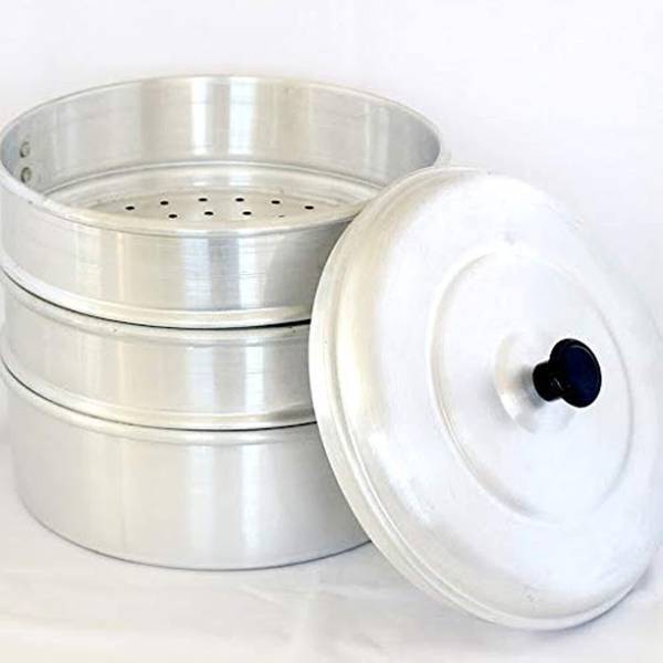 vasundhra momo steamer 8 inch 3 tier Aluminium Steamer