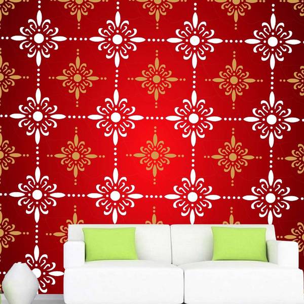 PARDECO Wall Painting for Home Wall Decoration Suitable for Room Decor,Ceiling,Craft Wall Stencils Diy Reusable Sheet Home Decoration Stencils (Size 1...