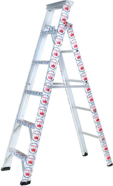 Royal Solution aluminium 6 feet multi / dual purpose extension ladder ( silver, heavy ) Aluminium Ladder