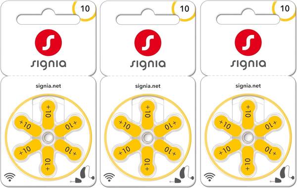 Balson P-10 Signia Hearing Aid Battery- -Pack 0f 3 Strip, Cell-no-10 (18 Pcs Battery) Stethoscope