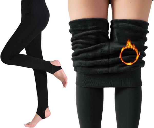 LADIES THERMAL LEGGINGS FLEECE LINED THICK WARM WINTER THICK