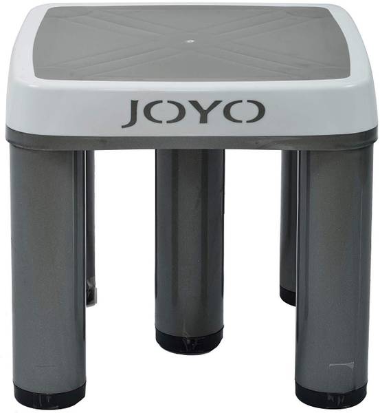 Tedemel Joyo Plastic Multipurpose Strong 5 Legs Tuff Square Stool (Big) - Grey Bathroom Stool