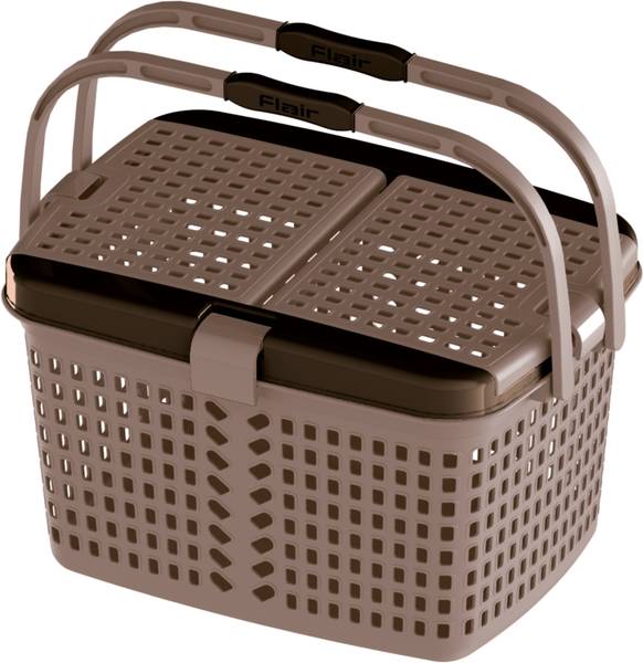 FLAIR Plastic Dual Carrying Storage Basket