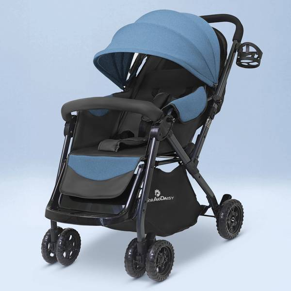 StarAndDaisy Foldable Baby Stroller for 0-3 year Infant & Toddler, 360 Swivel Lockable Wheel Stroller