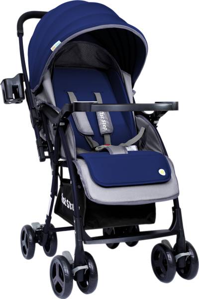 1st Step Caramel Baby With 5 Point Safety Harness And Reversible Handlebar Stroller