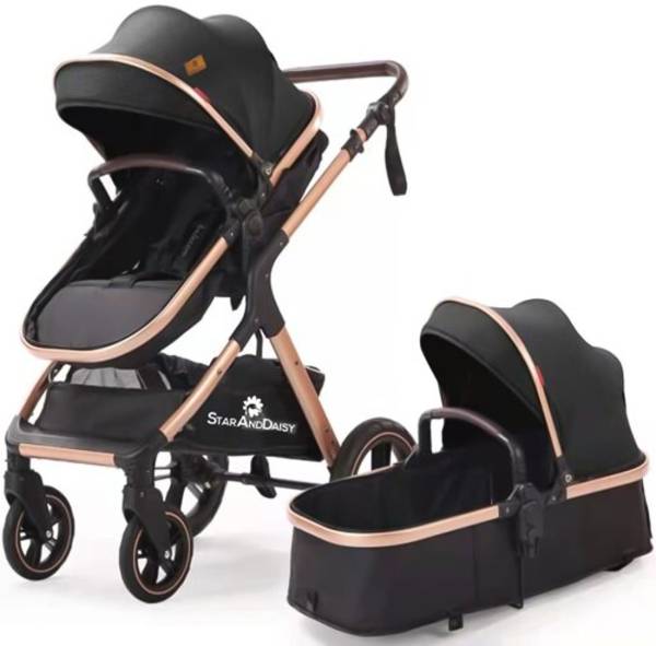 StarAndDaisy EasyGo Travel Friendly Luxury Baby Stroller/pram/Buggy with high Landscape seat Travel system
