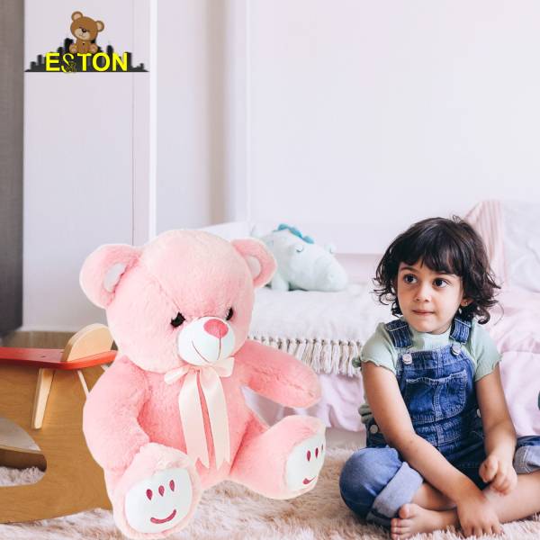 OZEE Pink Sitting Teddy Bear Soft and Adorable Toy Specially for Kids & Children - 30 cm