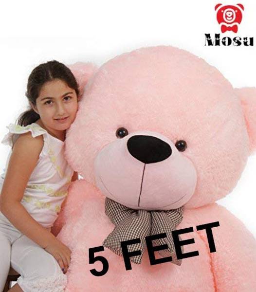 Teddy bear top 5 feet pink