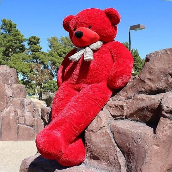 LEGAL LOVE 5 Feet Red Super Soft Lovable Teddy Bear for Girlfriend, Birthday Gift - 60 inch