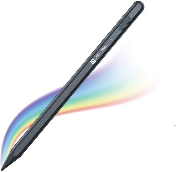 Portronics Glide A Stylus Pen for Android & iOS Tablets with Type-C Charging, Magnetic Stylus