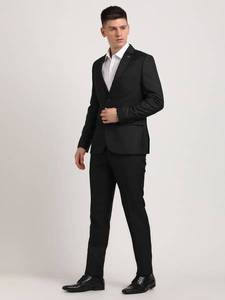 TURTLE 2 Piece Suit Solid Men Suit
