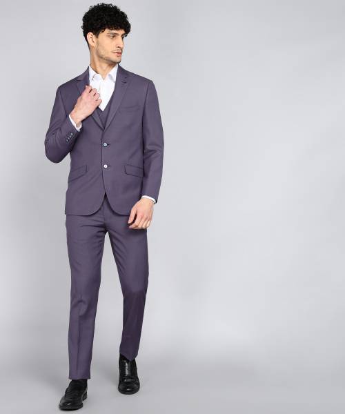 VAN HEUSEN 3 PC Suit Textured Men Suit