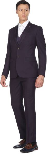 ARROW Single-breasted Solid Men Suit