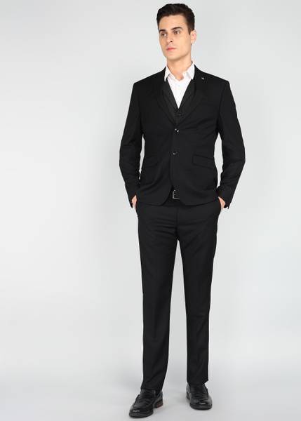 ARROW Body Tailored Jacquard Notch Collar Suit Self Design Men Suit